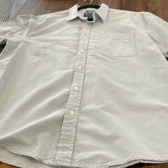 American Rag men’s casual button up down shirt short sleeve sized XL - Picture 5 of 8